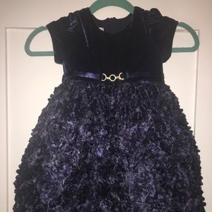 NEW! American princess dark blue velor dress - 3t